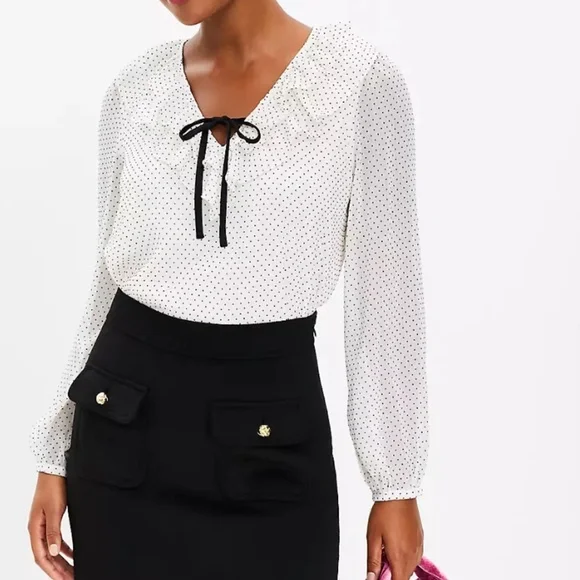 Loft Button Pocket Shift Skirt - Picture 3 of 8